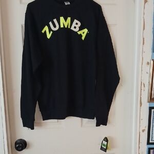 Zumba Fitness Black and Yellow Crewneck Sweater
